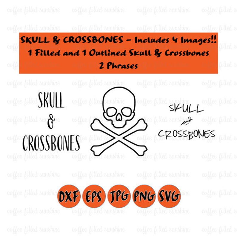 svg Letters Halloween Halloween Clipart Bones Instant Download SVG Skull and Crossbones SKULL /& CROSSBONES October clipart