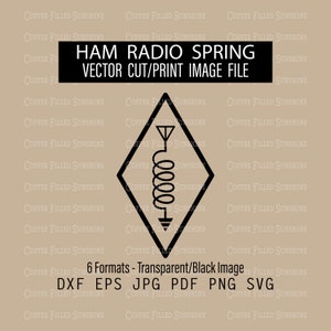HAM RADIO Spring - GMRS Digital Cut/Print File - Vektorbild für Decals - Instant Download - dxf eps jpg pdf png svg