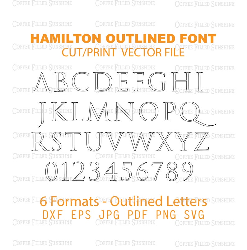 Download HAMILTON BUNDLE VECTOR Letters Digital Cut File Hand | Etsy