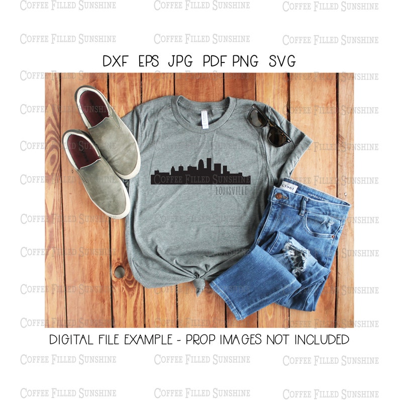 LOUISVILLE City SKYLINE KY Instant Digital Download Gps Etsy