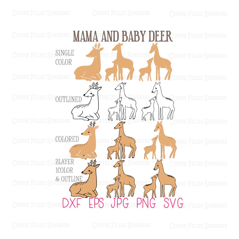 Free Free Mama Deer Svg 555 SVG PNG EPS DXF File