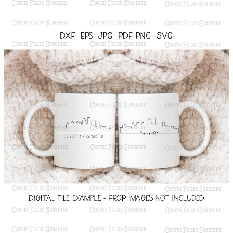 LOUISVILLE City SKYLINE KY Instant Digital Download Gps Etsy