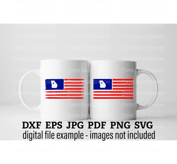 Bandiera Stato Georgia USA 3x5 Piedi – JC – Super Poliestere Per Esterno