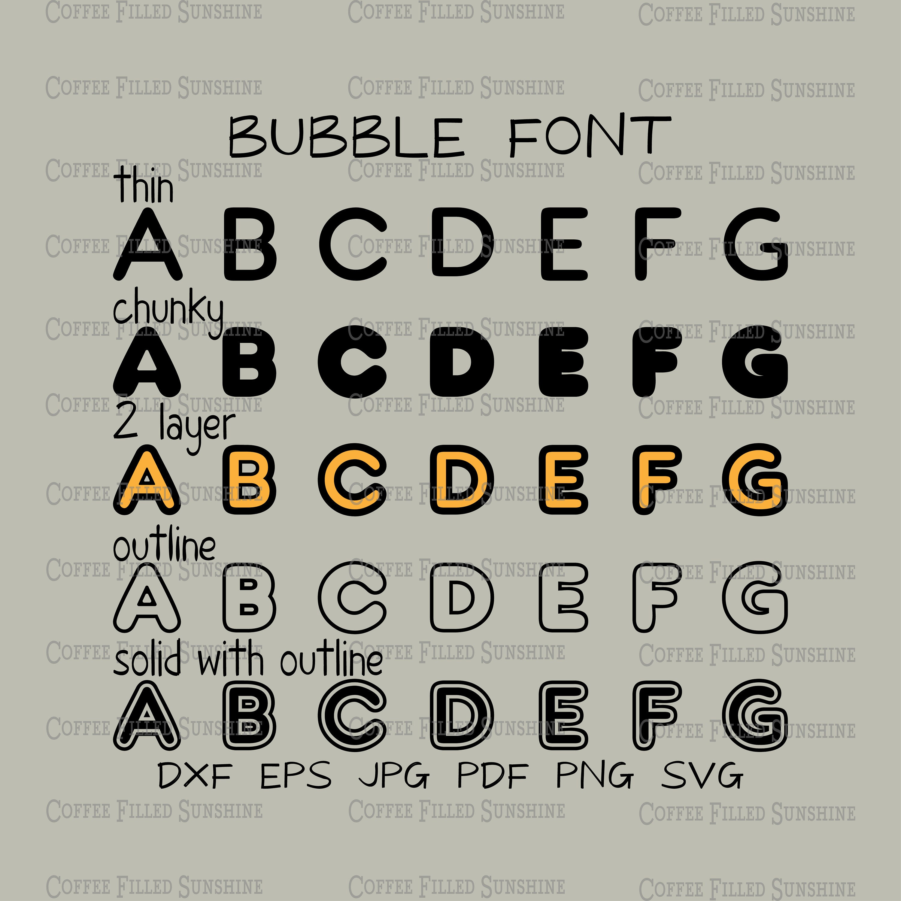 Chewy Bubble Font · 1001 Fonts