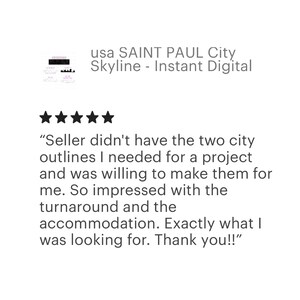 SAINT PAUL City Skyline - Digital Cut/print Vector File - St Paul MN ...