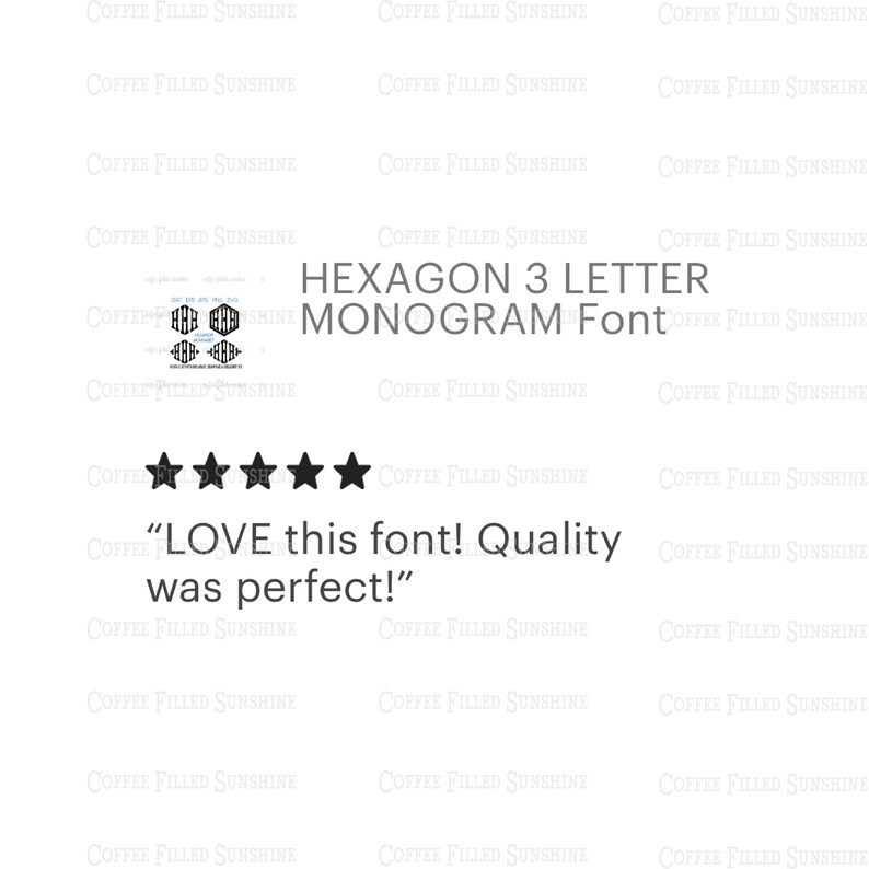 HEXAGON 3 LETTER MONOGRAM Font Instant Digital Download, Hexagon Shaped Font, Hexagon Alphabet, Boys Monogram, svg Font, digital cut file image 6