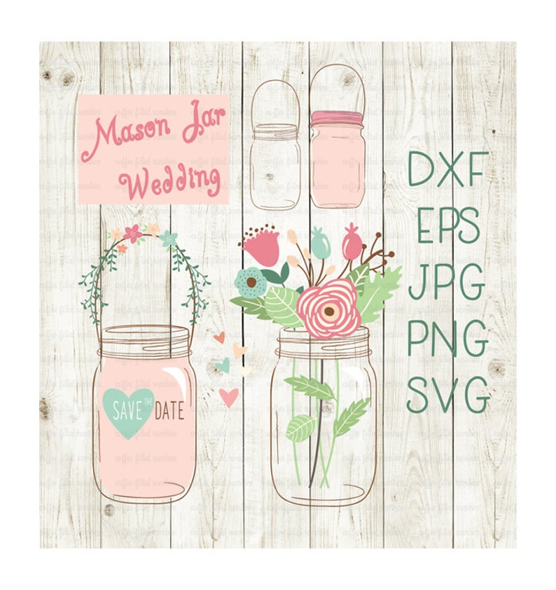 Download Scrapbooking Kits How To Monogrammed Mason Jar Svg File Mason Jar Clipart Circle Monogram Digital Cut File Split Frame Instant Download Mason Jar Wedding Svg