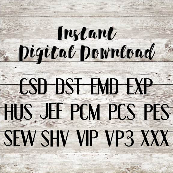 STACKED EMBROIDERY, Stacked Monogram, Boys Monogram, Instant Download ...