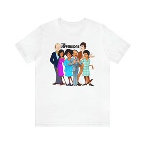 Jeffersons Vintage Cartoon White Tee
