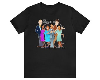 Jeffersons Vintage Cartoon Black Tee