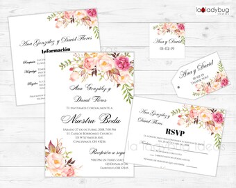 invitaciones de boda etsy