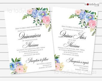 Quinceanera invitations in Spanish Chambelanes y Damas Invitaciones Quinceanera para editarimprimir en espa\u00f1ol Incluye tarjetas Padrinos Invitations Invitations & Announcements Quinceanera invitations in Spanish Chambelanes y Damas Invitaciones Quinceanera para editarimprimir en espa\u00f1ol Incluye tarjetas Padrinos Invitations Invitations & Announcements