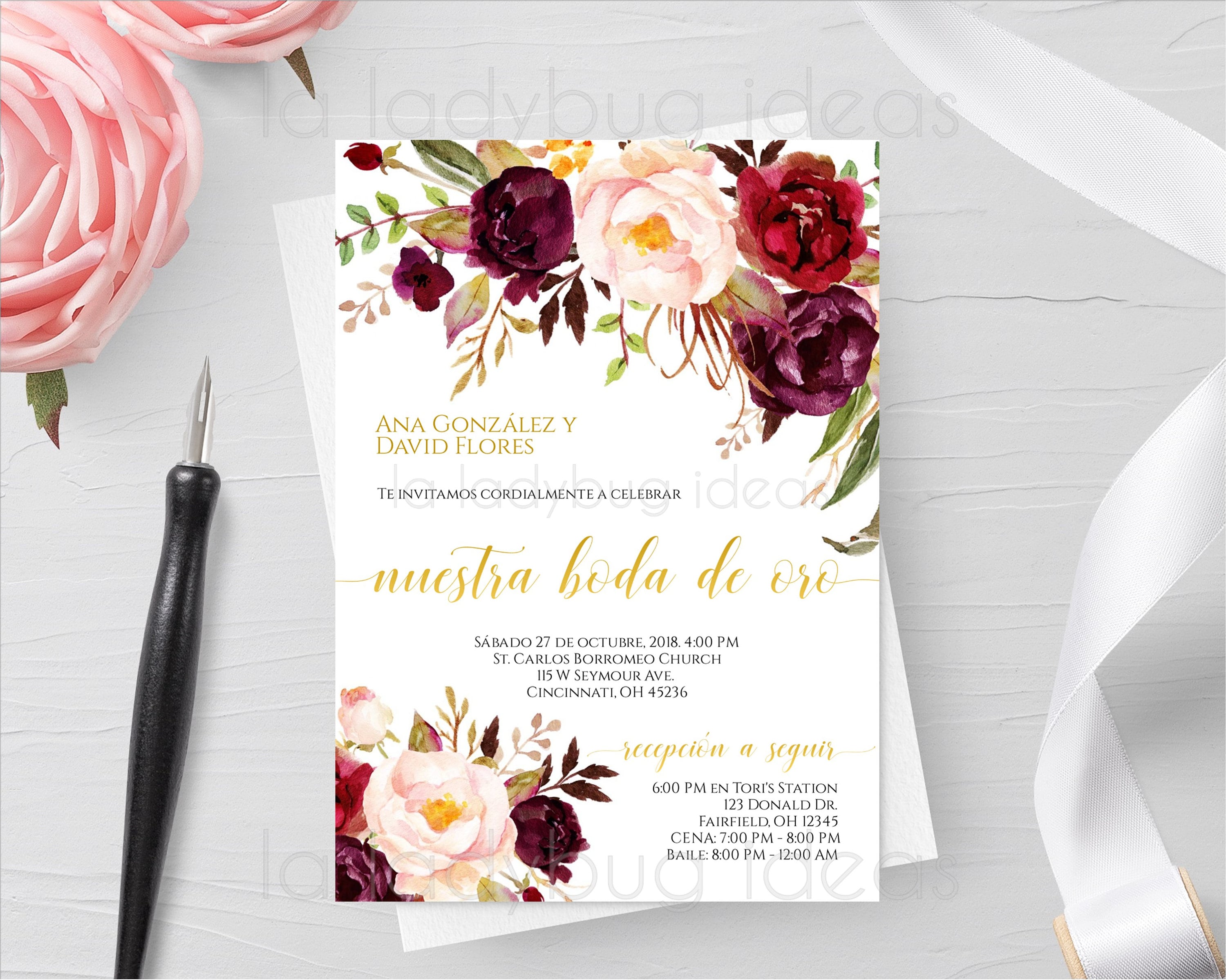 Resistente Tesauro infinito Invitaciones Para 25 Aniversario De Bodas - Etsy