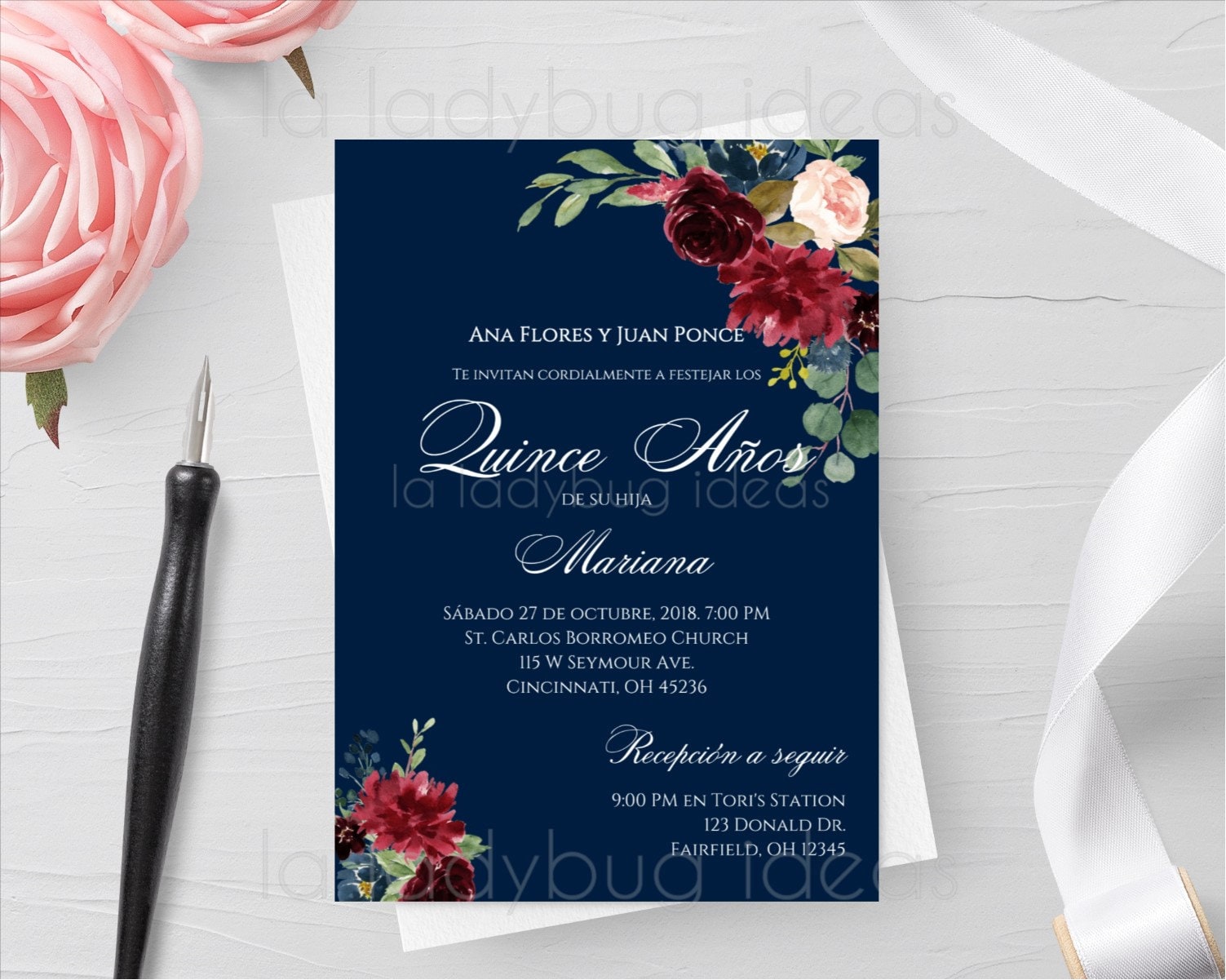 Invitacion Para Quinceanera De Madera