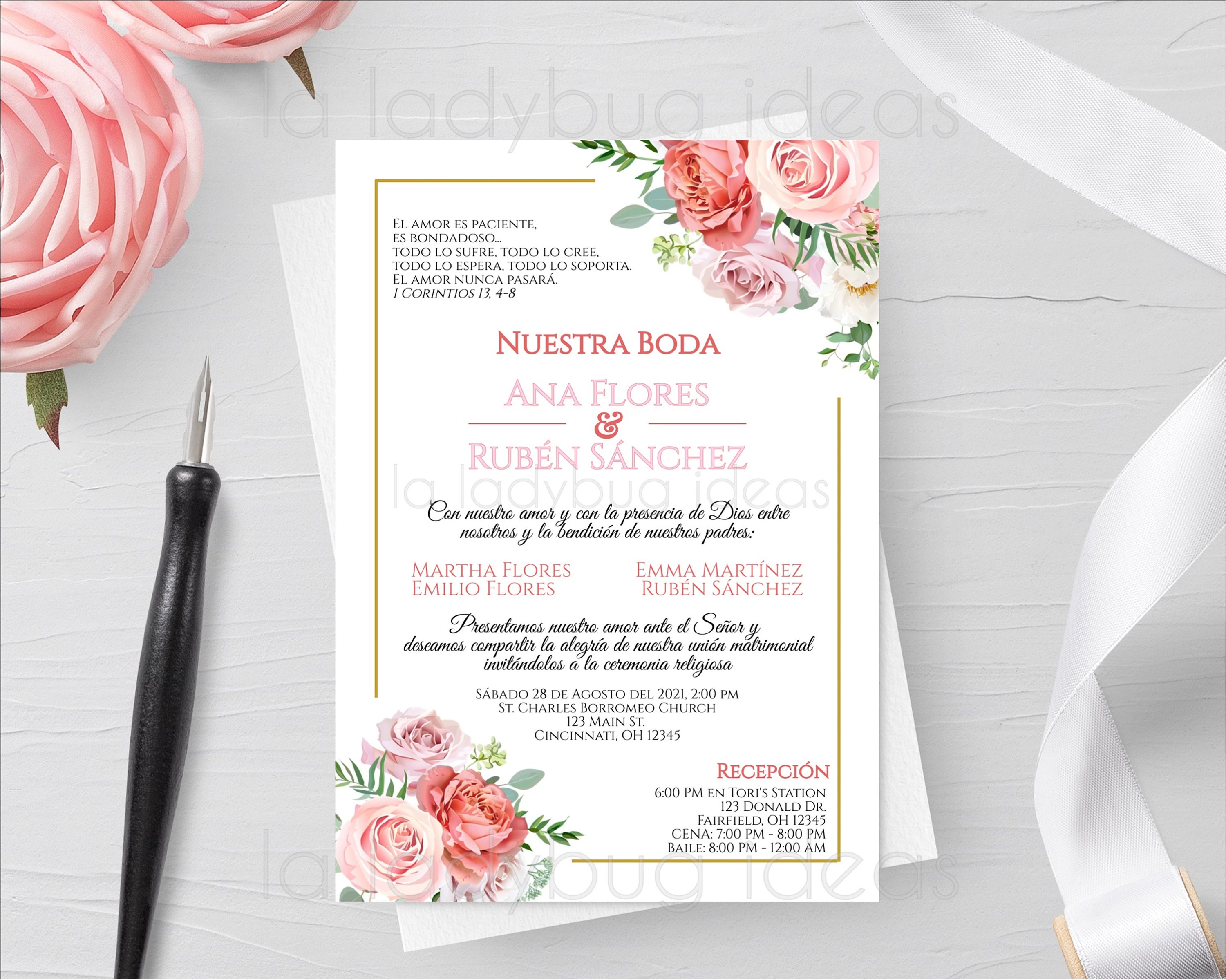 Editable Quinceanera Invitation. Invitaciones Quinceanera Para Editar ...