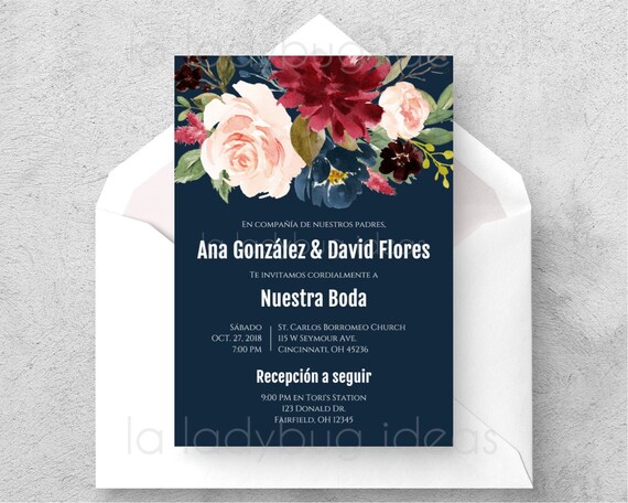 Invitaciones De Boda Etsy Invitaciones De Boda Etsy