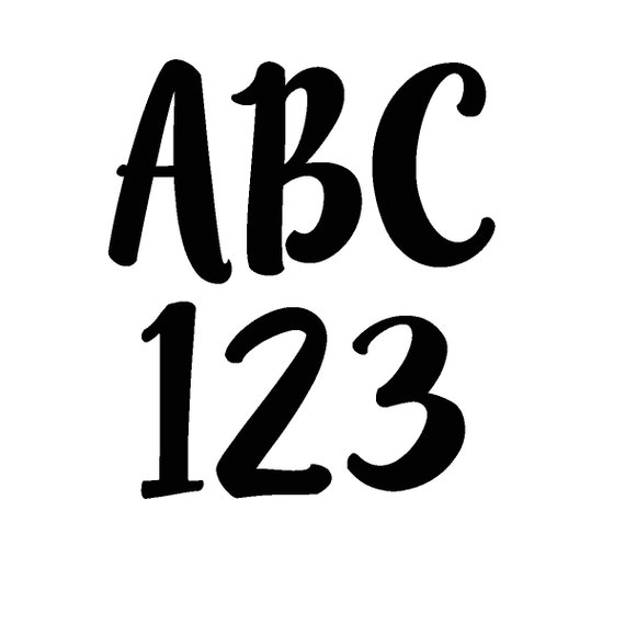 black alphabet letters white alphabet letters digital etsy