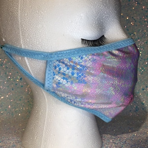 Cotton Candy Snake print Face Mask | WASHABLE, REUSABLE face mask facemask adult mask RD30