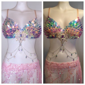 Gold Medallion Rhinestone Bra Rave clothes,rave outfits,edc – THE LUMI SHOP