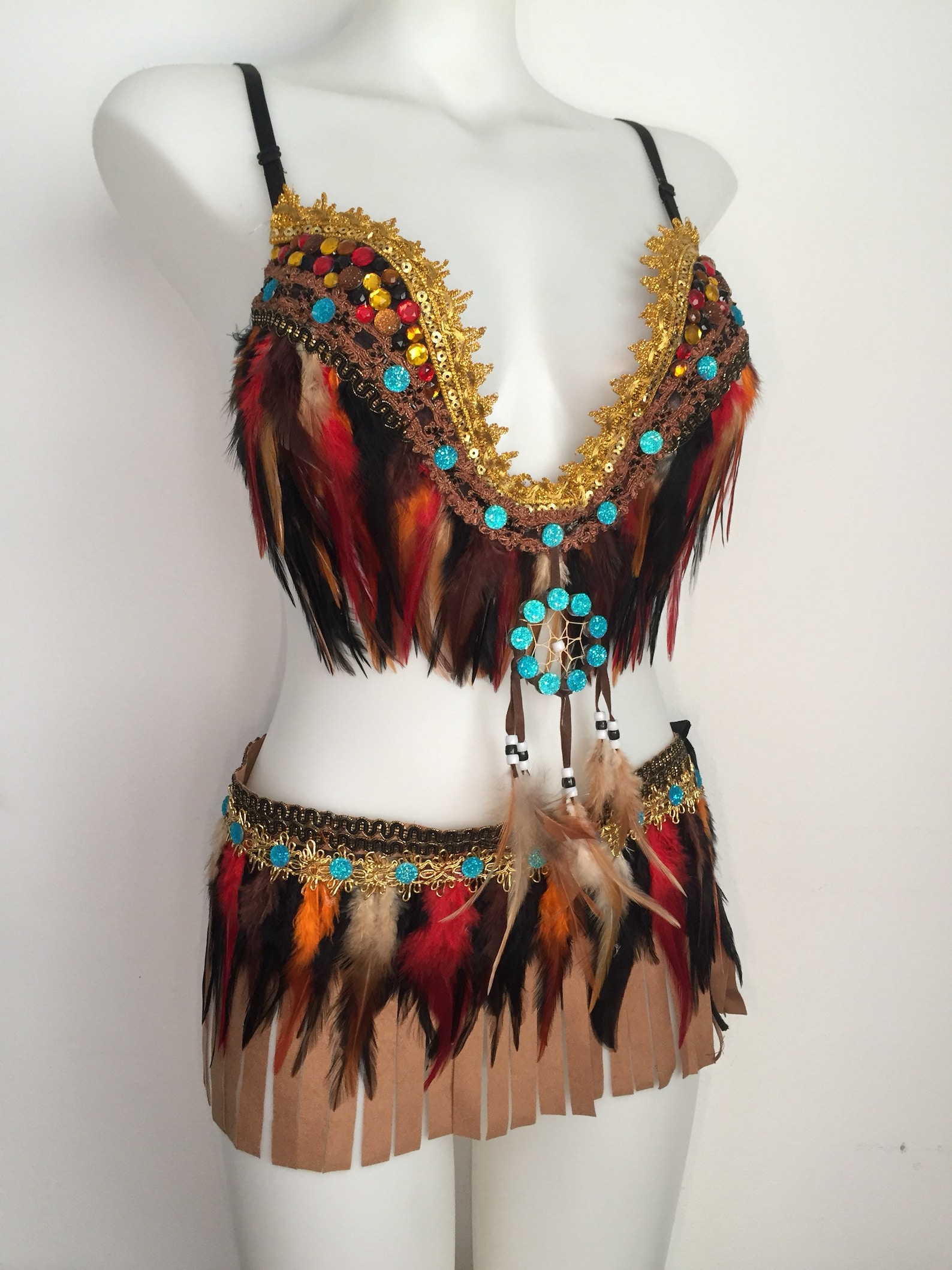 custom-size-native-indian-outfit-edc-rave-adult-costume-etsy