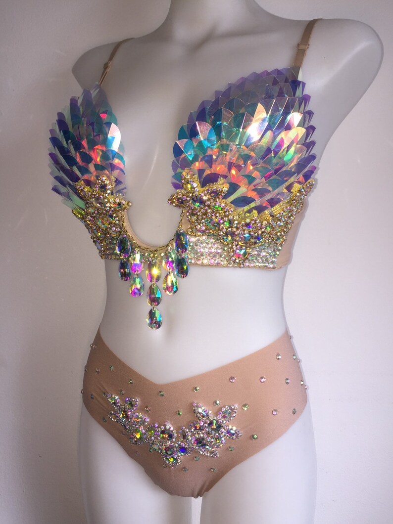 Custom Inked V Bra - Hologram main image 1