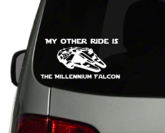 millennium falcon car decal