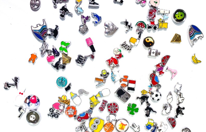 100 Floating Locket Charm Living Memory Lockets Jewelry Making Etsy