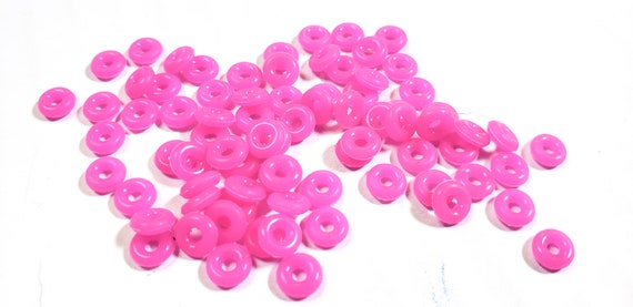20 Fuchsia Pink Silicone Rubber Stopper Rings for European Bracelets Safety Stop 6mm Findings 44C 20 Fuchsia Pink Silicone Rubber Stopper Rings for European Bracelets Safety Stop 6mm Findings 44C
