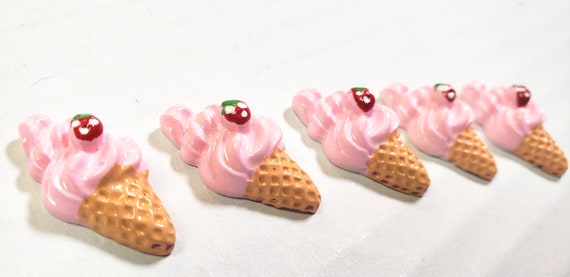Linda Mujer Que Cae Pendientes De Resina Plana Helado Joyas Linda Mujer Que Cae Pendientes De Resina Plana Helado Joyas