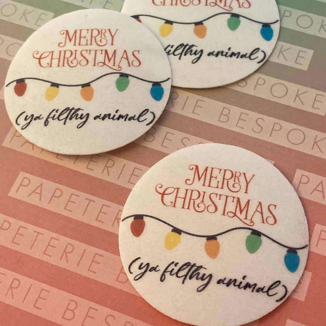 6 Home Alone Filthy Animal Christmas Wafer Toppers Cupcake Etsy