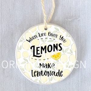 Funny Ornament Life Gives Lemons Vodka Throw Them Sweet Humor Holiday Christmas Birthday Support Hanukkah Gift Present Friend - Lemonade