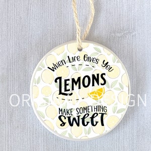 Funny Ornament Life Gives Lemons Vodka Throw Them Lemonade Humor Holiday Christmas Birthday Support Hanukkah Gift Present Friend - Sweet