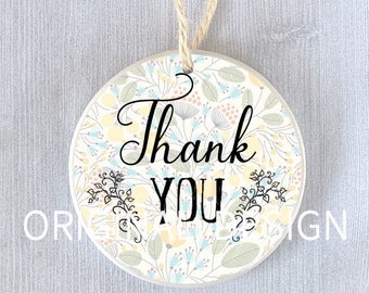 Thank You Gift Ornament Tag Present Appreciation Thanks Customer Helping Out Special Friend Worker Helper Aid Holiday Christmas Personalized