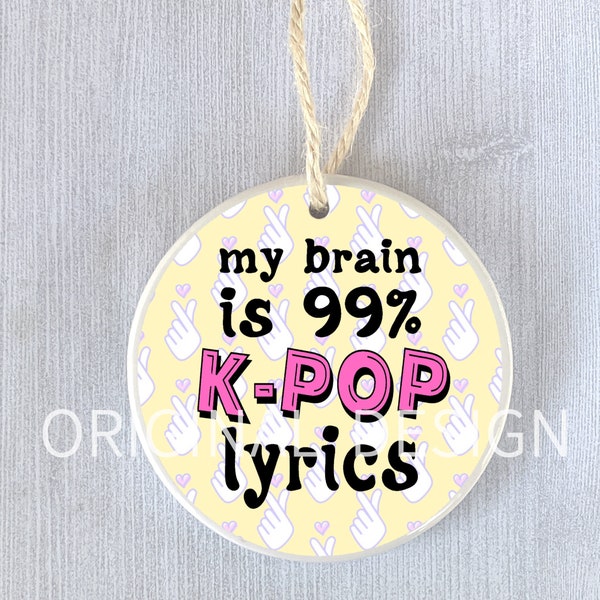 K-Pop Fan Gift KPop Ornament Korean Pop Music Girl Panda Headphones Present Holiday Christmas Birthday Hanukkah Exchange Swap Personalized