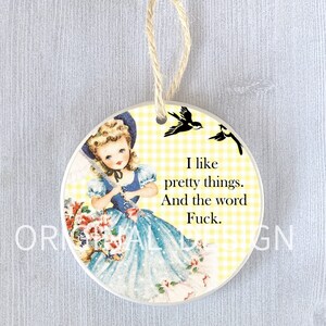 Funny Adult Ornament Off Color Swear Word Gift Humor Holiday Christmas Birthday Hanukkah Office Exchange Friend Swap Present - pretty things