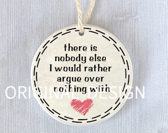 Kerstornament grappig stel - Gepersonaliseerde romantische grap cadeau voor man of vrouw, aangepaste verjaardag aandenken, decor vakantie echtgenoot