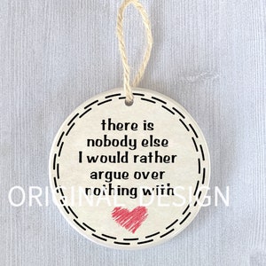 Funny Ornament Couple Newlywed Fiance Valentine's Day Anniversary Boyfriend Girlfriend Husband Wife Birthday Christmas Holiday Present Gift image 1