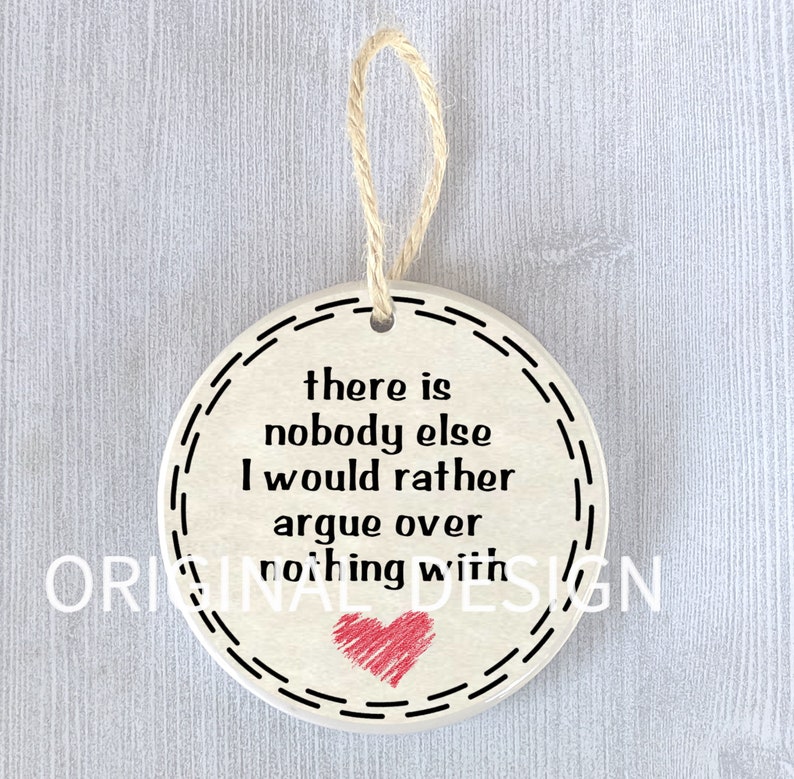 Funny Ornament Couple Newlywed Fiance Valentine's Day Anniversary Boyfriend Girlfriend Husband Wife Birthday Christmas Holiday Present Gift image 1