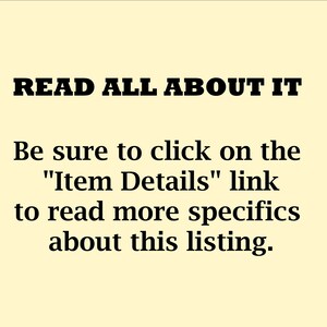 Op de afbeelding: Tekst op een gele achtergrond die "LEES ER ALLES OVER" luidt en vervolgens doorgaat met "Klik op de link "Artikeldetails" om meer details over deze vermelding te lezen."