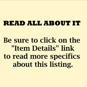 Op de afbeelding: Tekst op een gele achtergrond die "LEES ER ALLES OVER" luidt en vervolgens doorgaat met "Klik op de link "Artikeldetails" om meer details over deze vermelding te lezen."