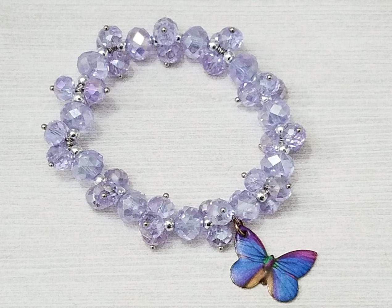 Purple butterfly best sale bracelet