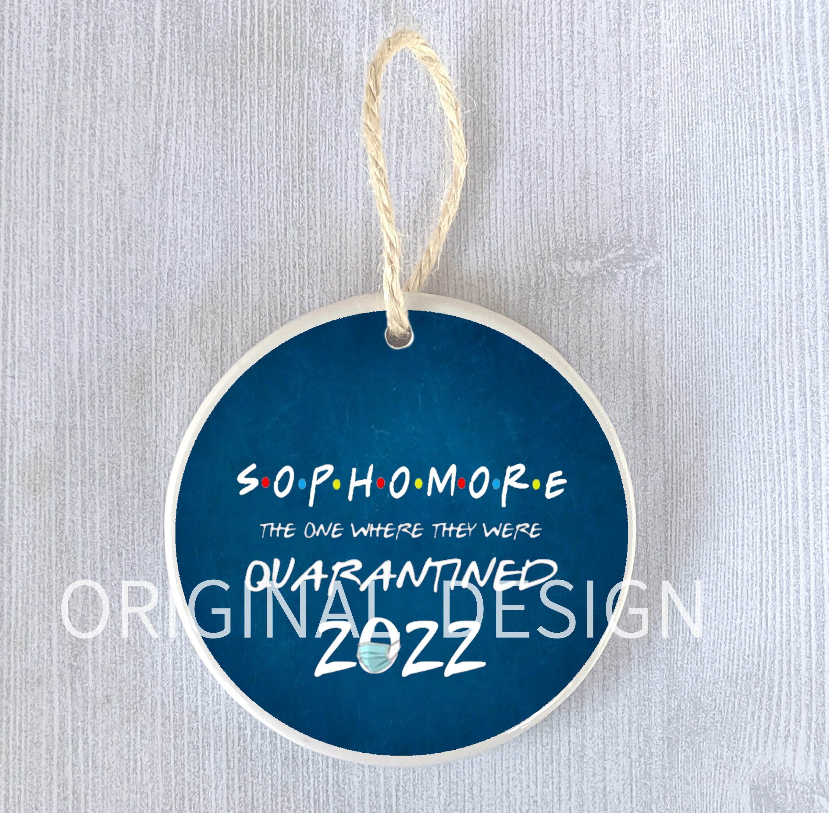 Funny Ornament Sophomore 2022 10Th Grade School The One Where | Etsy