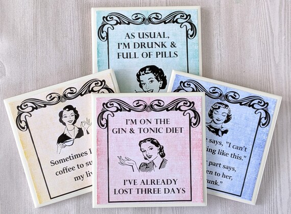 Funny Magnet Cocktail Funny Magnets and Earring set Hostess Gift Funny Gift Happy Hour Birthday Gift Girlfriend Gift Party Gift