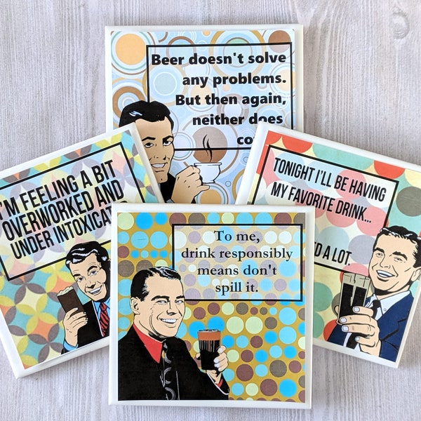 Funny Coasters - Etsy