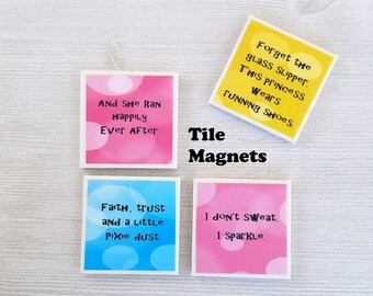 Prinzessin laufen Magnete Prinzessin laufen Fliesen Magnete Prinzessin Küche Magnete Prinzessin Druck läuft TuTu läuft Geschenk für Läufer - 4