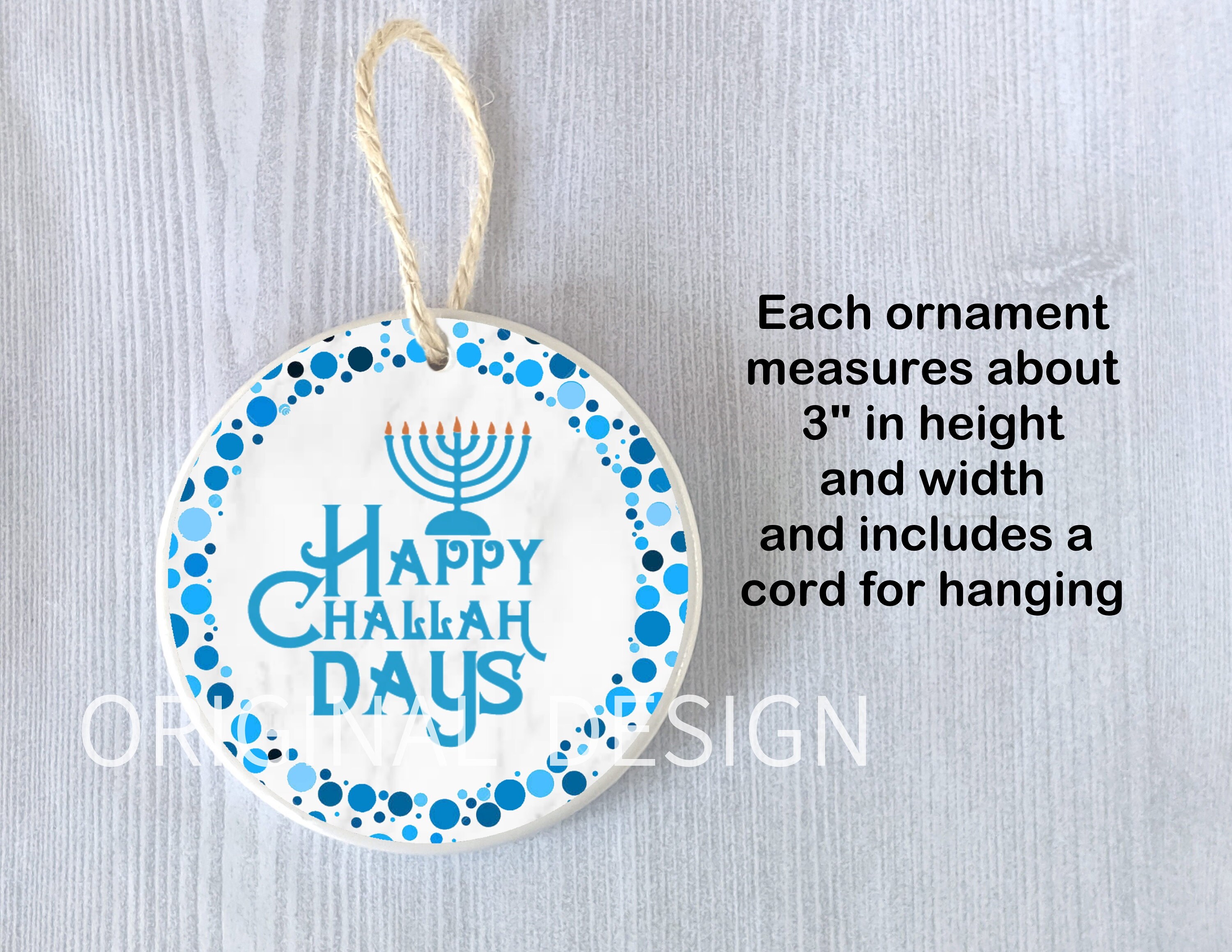 Funny Jewish Ornaments Happy Challah Days Chanukah Hanukkah Etsy
