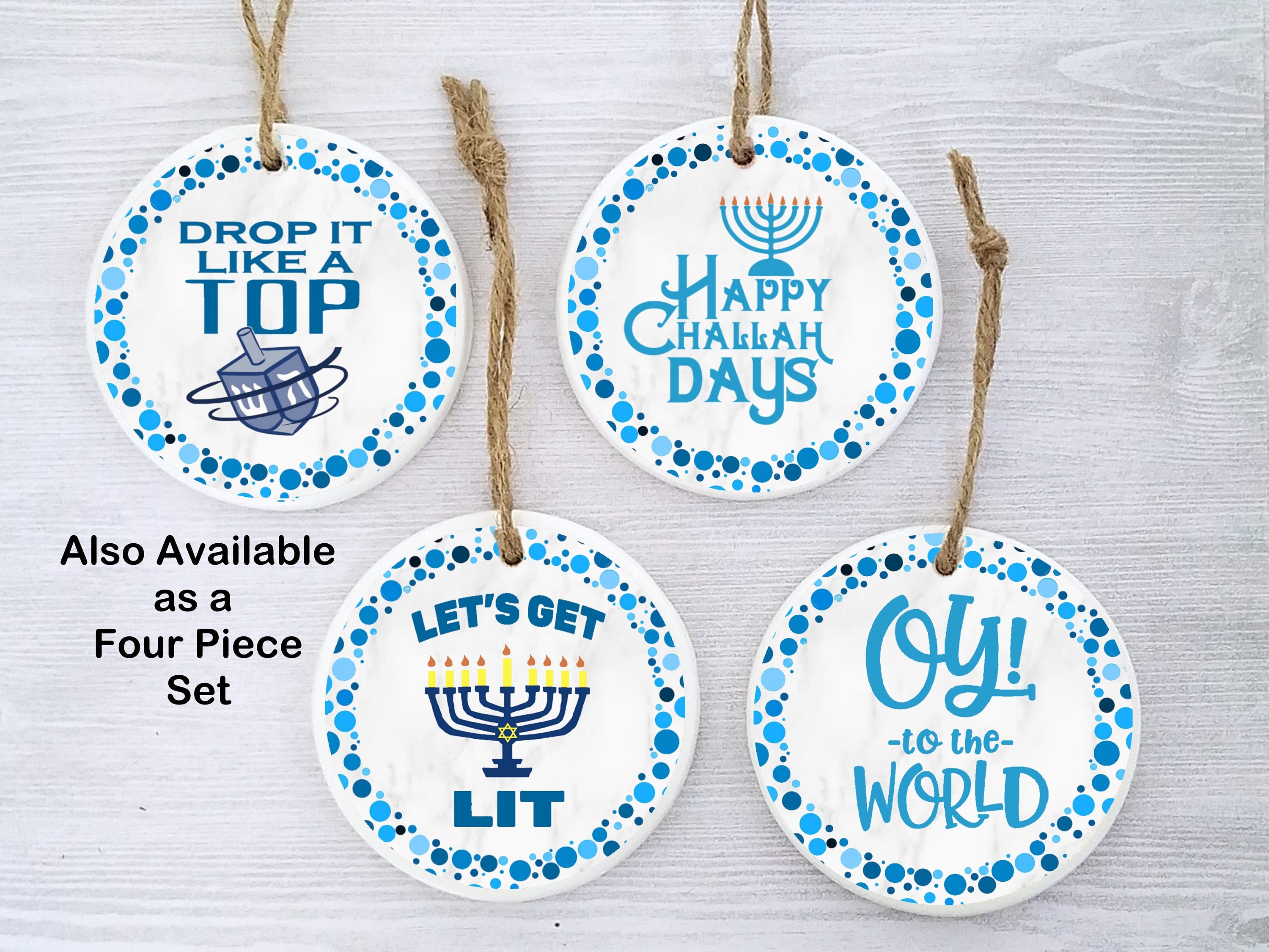 Funny Jewish Ornaments Happy Challah Days Chanukah Hanukkah Etsy