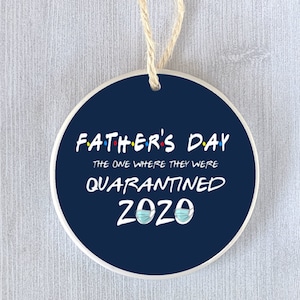 Divertido ornamento Día del Padre 2020 Cuarentena Distancia | Etsy