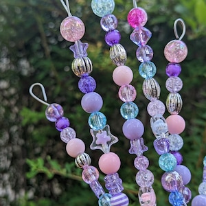 Fairy Sticks Garden Sticks Fairy Garden Sticks Garden Magic Wands Garden Totems Beaded Garden Stick Potted Plant Accessories  - Galaxy