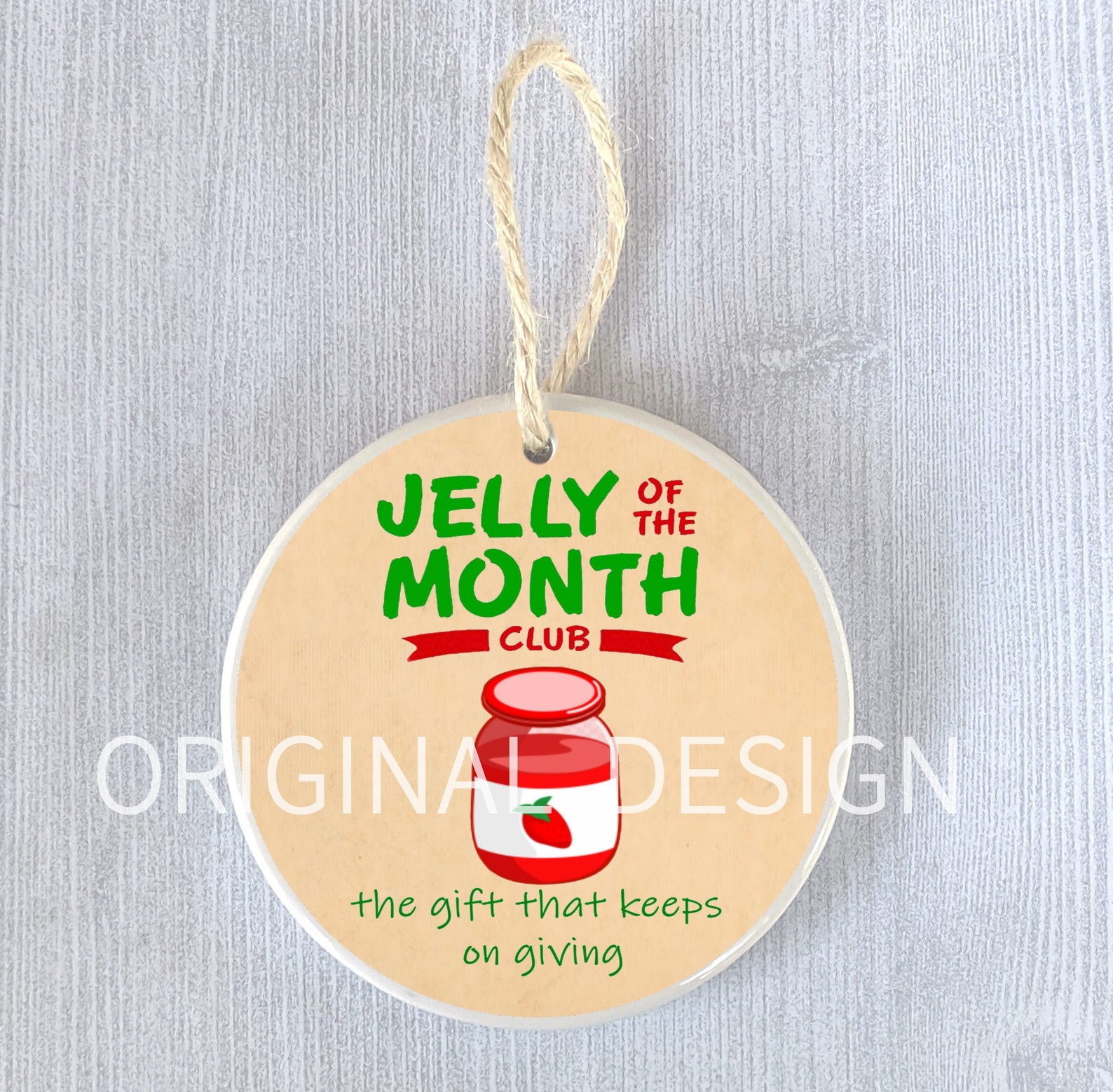 Funny Ornament Jelly of the Month Club Holiday Christmas Etsy